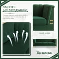 thumbnail image 6 of TUANLUO Couches and Sofas, Velvet Upholstered Sofa, 3-Seat Sofa with Gold Metal Legs, Modern Sofa Couch Furniture, Velvet Sofa for Living Room Bedroom, 83.46"L x 30.51"W x 31.9"H, Green, 6 of 10