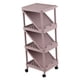 thumbnail image 5 of Zapatero colgador de zapatos de 7 capas para puerta de casa, fácil montaje, almacenamiento de zapatos, organizador para pasillo, armario esquinero, violeta rosa, 5 of 8