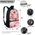 thumbnail image 3 of Jeiento Axolotl Strawberry Kids Backpack with Lunch Box Girls Elementary School Bags Pink Bookbag and Lunch Bag Set Pencil Case Kindergarten Primary Schoolbag Back Packs Travel Daypack, 3 in 1, 3 of 7