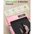 thumbnail image 4 of Evitormill  Walking Pad, Under Desk Treadmill, Compact Walking Pad for Home & Office, 2.5HP Quiet Motor, 33.5'' Running Belt, Supports 265 Lbs (Pink), 4 of 12