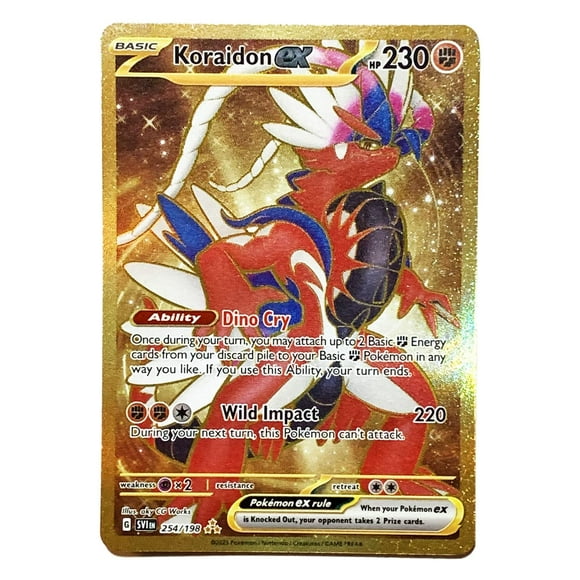 Tarjeta coleccionable Pokémon Koraidon ex 254/198 Scarlet & Violet