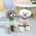 thumbnail image 4 of Pet Jumpsuits Flower Pattern Cosplay Four-leg Warm Pet Dogs Pajamas Costume for Home, 4 of 7