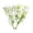 White, variant on 1Pcs Realistic Small Artificial Flowers, Faux Blooms for Diy Craft Wedding Bouquet, Plastic Floral Picks for Home Centerpiece Decor, 3X2X2In (White)