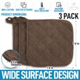 thumbnail image 4 of Zulay Heat Resistant Cotton Kitchen Pot Holders, 4 of 7
