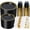 Black, variant on 350PCS Purple Plastic Dinnerware Set for 50 Guests, Gold Disposable Party Plates, Includes 100 Plates, 50 Pre-Rolled Napkins with Silverware, 50 Cups for Events, Weddings, and Celebrations