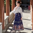 thumbnail image 4 of Jupe Visage de Cheval pour Filles Style Traditionnel Chinois Robe Hanfu Été Style Tang Jupe FJH, 4 of 7