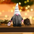 thumbnail image 6 of CASAFUN New Halloween Small Pendant High Hat Dwarf Window Decoration Christmas Faceless Rudolf Doll Gnomes Plush Elf Doll, 6 of 7