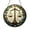 Acrylic 3.5 Inch, variant on Scale Symbol Window Hanging – Stained Glass Style Decorative Art