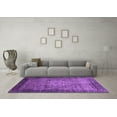thumbnail image 3 of Ahgly Company Indoor Square Abstract Purple Modern Area Rugs, 4' Square, 3 of 4
