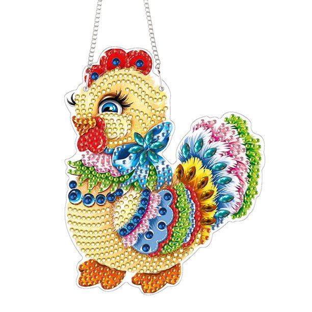 Pintura Diamantes Acrílico Especial Q Versión Pollo 5d Diy Pintar Pend Amarillo