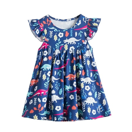 

Little Girl Dress Print Donut Girls Medium Sized Doll Small Princess Children s Girls Skirt Toddler Summer Cool Cute