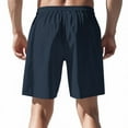 thumbnail image 4 of Men's Functional Outdoor Work Shorts, Multi-Pocket Cargo Shorts with Elastic Waist & Reinforced Belt Loops ,Navy XL, 4 of 4