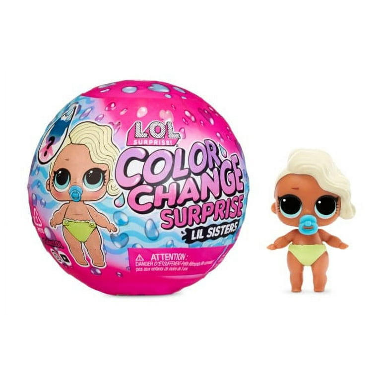 LOL Surprise Color Change Lil Sisters with 5 Surprises including Fashion Outfit