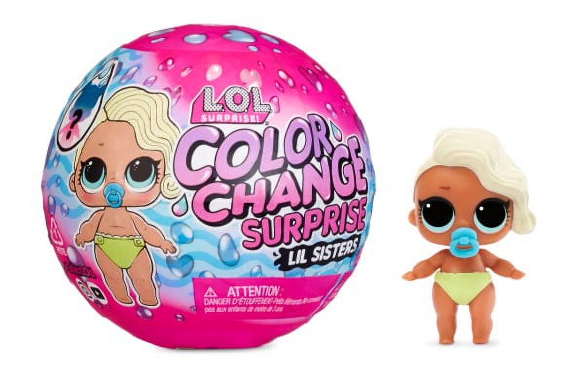 LOL Surprise Color Change Lil Sisters With 5 Surprises Including Fashion Outfit Great Gift for Girls Ages 4+ - image 2 of 6
