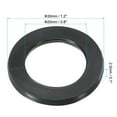 thumbnail image 2 of Uxcell M20 Rubber Flat Washer, 40 Pack 20mm ID 30mm OD 2.5mm Thick Sealing Spacer Gasket Ring, Black, 2 of 6