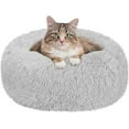 thumbnail image 3 of Nisrada 20in Calming Donut Dog Bed Anti-Anxiety, Self Warming, Cozy Soft Plush Round Fluffy Pet Bed Indoor, Ideal for Both Home & Travel, Size 20”x20”x8”, 3 of 12