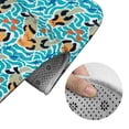 thumbnail image 5 of Xecao Lovely Sea Otters 2-Piece Vintage Seamless Anti-Skid Mat Set, featuring a stylish pattern for a safe and elegant toilet rug experience, 5 of 6