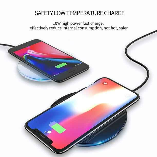 Chargeur Induction Rapide 15W Compatible iPhone 11/11 PRO/11 PRO MAX/SE  2022/SE 2020/X/XR Recharge Sans Fil Qi Wireless®