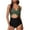 Army Green, variant on Women's One-Piece Swimsuits High-Waisted Swimwear Tummy Control UPF50+ Quick-Dry Bikini Set Adjustable Removable Padding Beach Vacation Swimsuits