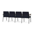 thumbnail image 3 of Mystic Reception Waiting 4-Seat Tandem Seating / Charcoal Steel / Navy Blue, 3 of 7
