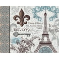 thumbnail image 2 of Hogan, Melody 24x20 Gold Ornate Wood Framed with Double Matting Museum Art Print Titled - Paris Pair Rect Blue Brown 2, 2 of 4
