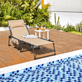 thumbnail image 2 of Renwick Outdoor Folding Tanning Chair with 5 Back Position, Beige, 2 of 11