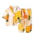 thumbnail image 2 of BOOMNY Baby Girls 2 Peice Pajamas Sets Graphic Short Sleeve Buttons Sleepwear Tops Pants Pjs Set for Kids Cozy Loungewear Homewear, 2 of 9