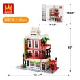 thumbnail image 2 of Wange 6311 Corner Store Modular Building Interlocking Block Building Sets, 2 of 6