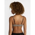 thumbnail image 2 of No Boundaries Women's Fit Stretch Lace Trim Triangle Bralette, Sizes XS-XXXL, 2 of 4
