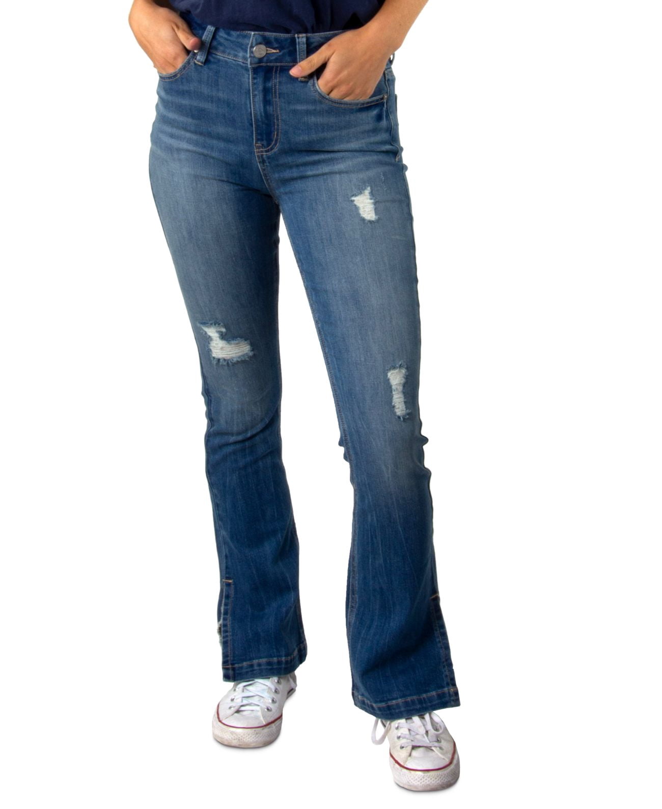 Juniors Destructed Denim Jogger 
