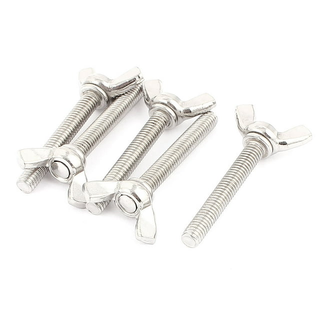 Tornillos mariposa de acero inoxidable 304 M6x40mm, 5 piezas