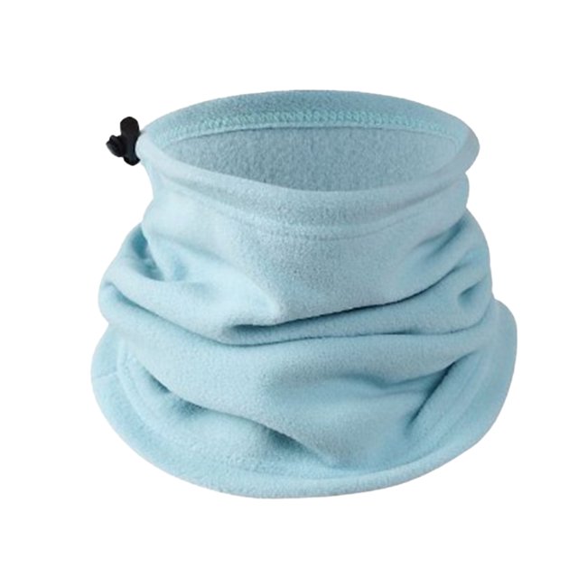 Bewildely Calentador de cuello a prueba de frío forro polar colores surtidos moda cuellos polaina espesar gran textura durabilidad pañuelo para ciclismo Suministros térmicos Azul Bewildely HA059437-15