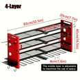 thumbnail image 4 of 4 Layer Power Tool Organizer Wall Mount, Power Tool Storage Rack With 8 Drill Slots, Heavy Duty Tool Organization Rack, Wall-Mounted Garage Tool Shelf, Storage Racks, 4 of 13