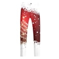 thumbnail image 4 of Zhuashum Men's Christmas Pants Elastic Waist Xmas Pj Bottoms Special Composite Layer Snowman Snowflake Santa Tree Printed Straight Leg Trousers Fashion Clothes Xl, 4 of 4