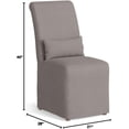 thumbnail image 7 of Sunset Trading Newport Slipcovered Dining Chair Gray, 7 of 7