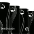 thumbnail image 6 of Deconovo Blackout Curtains for Bedroom, 84 inch Curtains, Grommet Thermal Insulated Curtains with Silver Wave Lines (52 x 84 inch, Black, 2 Panels), 6 of 9