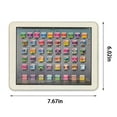 thumbnail image 3 of Danhjin Kids Tablet, Boys Learning Pad with LED Screen Educational Toy for Alphabet Numbers Math, Interactive Electronic Toy for Early Development, 3 of 7