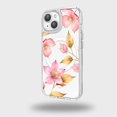 thumbnail image 1 of MagSafe iPhone 15 Pink Wildflower Clear Case, 1 of 5