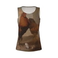 thumbnail image 2 of Rocae Oil Painting Chicken And Duck for Women's Workout Tank Top Lightweight Sleeveless Fit Tops- Moisture-Wicking, BreathableSmall, 2 of 9