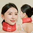 thumbnail image 6 of Lightweight Neck Brace for Cervical Pain Relief, Ergonomic Posture Corrector Collar, Adjustable Foam Support for Office and Travel, Red, Medium Size, 6 of 6