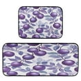 thumbnail image 2 of Kitchen Floor Mat 2 Sets Carpet Floor Mat Kitchen Mat Bathroom Mat Living Room Mat Bedroom Mat Absorbent Delicate Fabric No Ball Large Purple Plum, 2 of 7