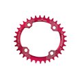 thumbnail image 1 of Wosthever Bicicleta 38T Oval estrecho ancho 104BCD bicicleta de montaña placa de bielas bicicleta rueda de cadena ciclismo platos y bielas placa Ciclismo Rojo 34T Wosthever OD3200-08B, 1 of 6