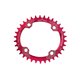 thumbnail image 1 of Wosthever Bicicleta 38T Oval estrecho ancho 104BCD bicicleta de montaña placa de bielas bicicleta rueda de cadena ciclismo platos y bielas placa Ciclismo Rojo 34T Wosthever OD3200-08B, 1 of 6