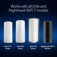 thumbnail image 4 of NETGEAR WiFi 7 Kit de montaje en pared (RBEWM-10000S) - Compatible con todos los sistemas Orbi WiFi 7 Mesh y enrutadores Nighthawk WiFi 7, blanco, 4 of 5