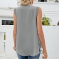 thumbnail image 5 of Moxiu Tank Tops Women 2023,Tank Top for Women Keyhole V Neck Sleeveless Summer Casual Loose Fit Business Cute Basic Shirt Blouse, 5 of 6