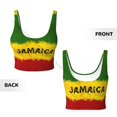 thumbnail image 6 of Yoga Vest Women Gym Sports Crop Tops Jamaica Flag Streetwear Workout Breathable Tank Top Female, 6 of 7