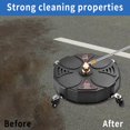 thumbnail image 2 of 13" Pressure Washer Surface Cleaner Attachments,Balabulala 2500 PSI Power Surface Cleaner,with 4 Wheels 1/4" Quick Connector 2 Ex, 2 of 7