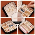 thumbnail image 6 of Dalrosia Travel Jewelry Box, Small Jewelry Travel Organizer Case for Girls Women, 6 of 7
