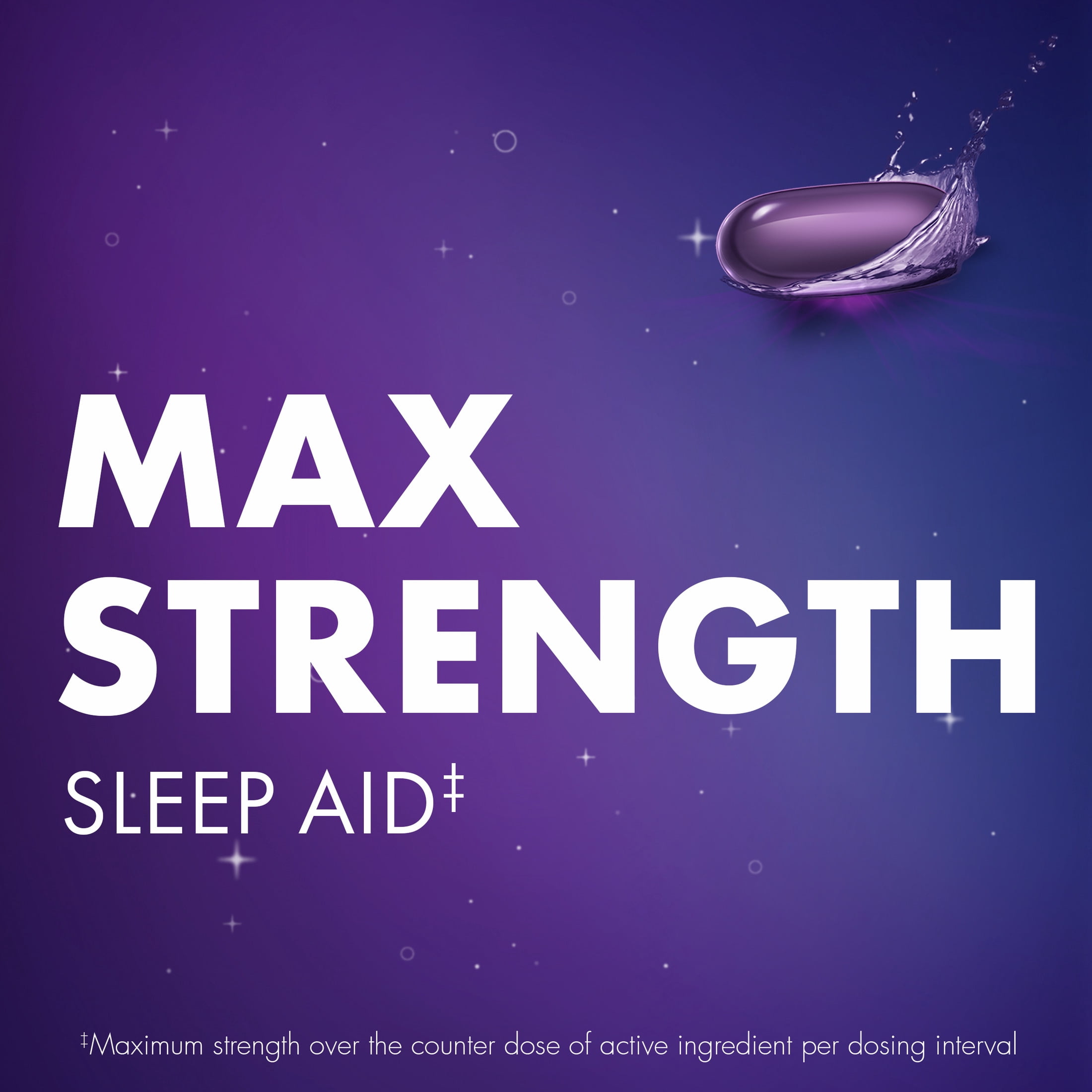 (2 pack) ZzzQuil LiquiCap Sleep Aid, Diphenhydramine 25mg HCl, 48 LiquiCaps