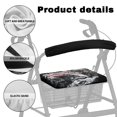 thumbnail image 5 of HELLHERO Wolf American flag Rollator Seat Covers Seat & Backrest Cover Set & Machine Washable with Cover Only for Elder, 5 of 7